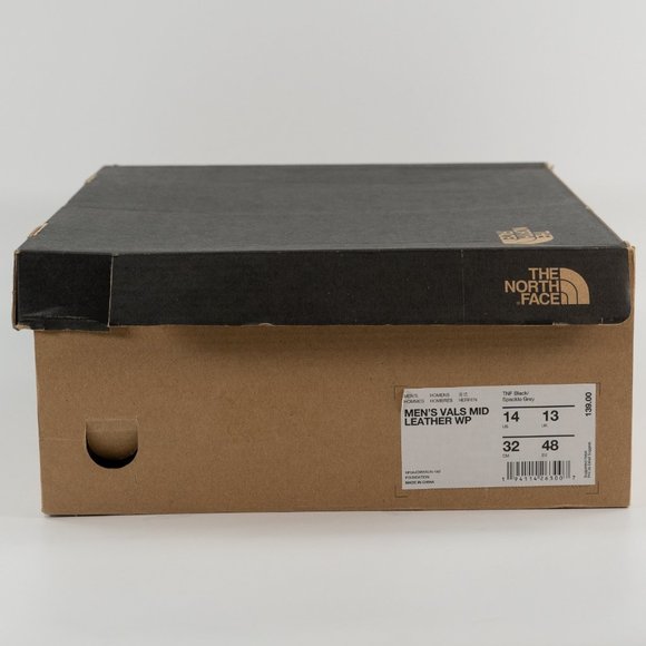 The North Face Men\'s Vals Mid Leather Waterproof Hiking Boots size 14